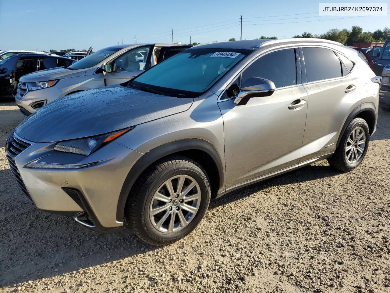 2019 Lexus Nx 300H VIN: JTJBJRBZ4K2097374 Lot: 74446484