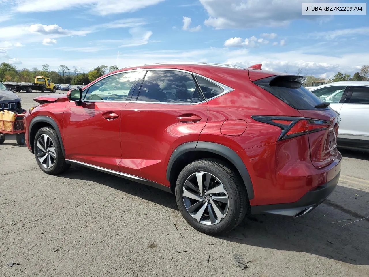 2019 Lexus Nx 300 Base VIN: JTJBARBZ7K2209794 Lot: 74470004