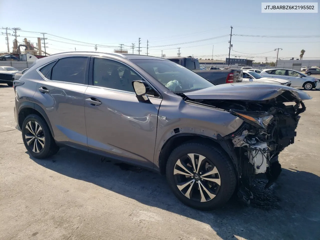 2019 Lexus Nx 300 Base VIN: JTJBARBZ6K2195502 Lot: 74489814