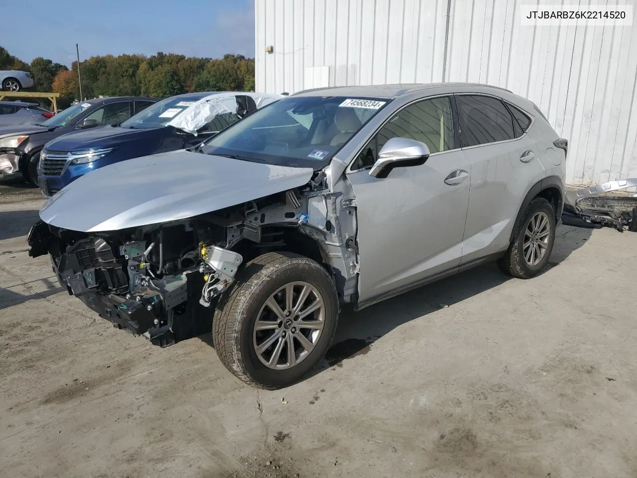 2019 Lexus Nx 300 Base VIN: JTJBARBZ6K2214520 Lot: 74568234