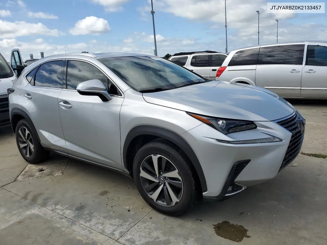 2019 Lexus Nx 300 Base VIN: JTJYARBZ0K2133457 Lot: 74750204