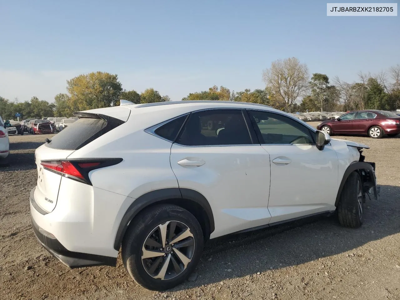 2019 Lexus Nx 300 Base VIN: JTJBARBZXK2182705 Lot: 74766604