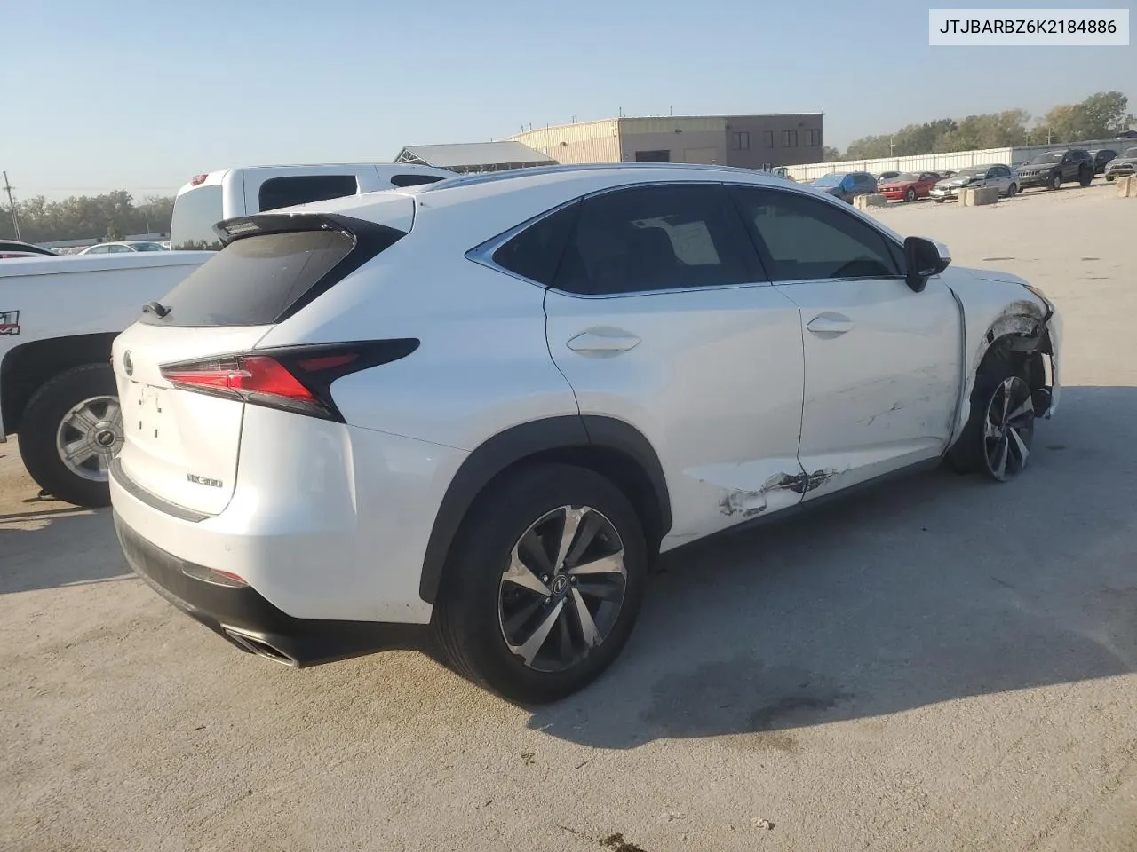 2019 Lexus Nx 300 Base VIN: JTJBARBZ6K2184886 Lot: 75517064