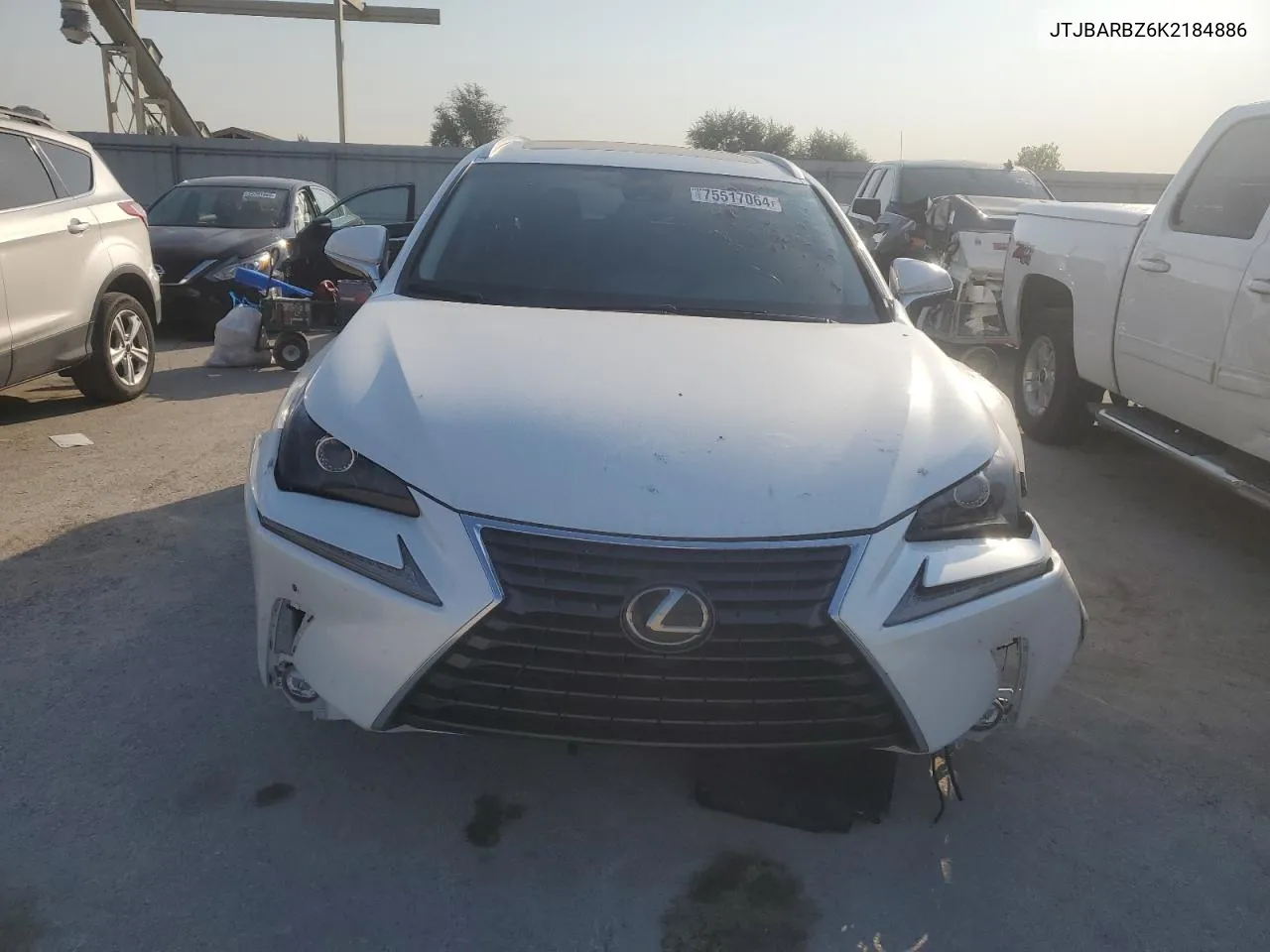 2019 Lexus Nx 300 Base VIN: JTJBARBZ6K2184886 Lot: 75517064