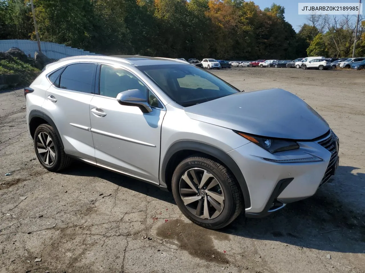 2019 Lexus Nx 300 Base VIN: JTJBARBZ0K2189985 Lot: 75627284