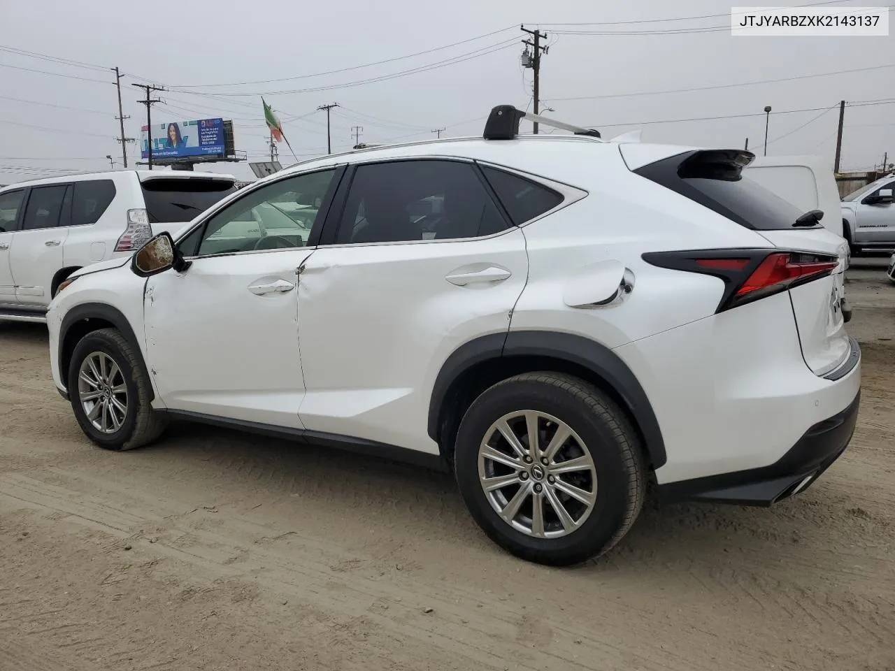 2019 Lexus Nx 300 Base VIN: JTJYARBZXK2143137 Lot: 75727724