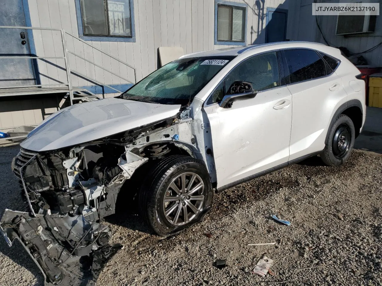 2019 Lexus Nx 300 Base VIN: JTJYARBZ6K2137190 Lot: 75821124