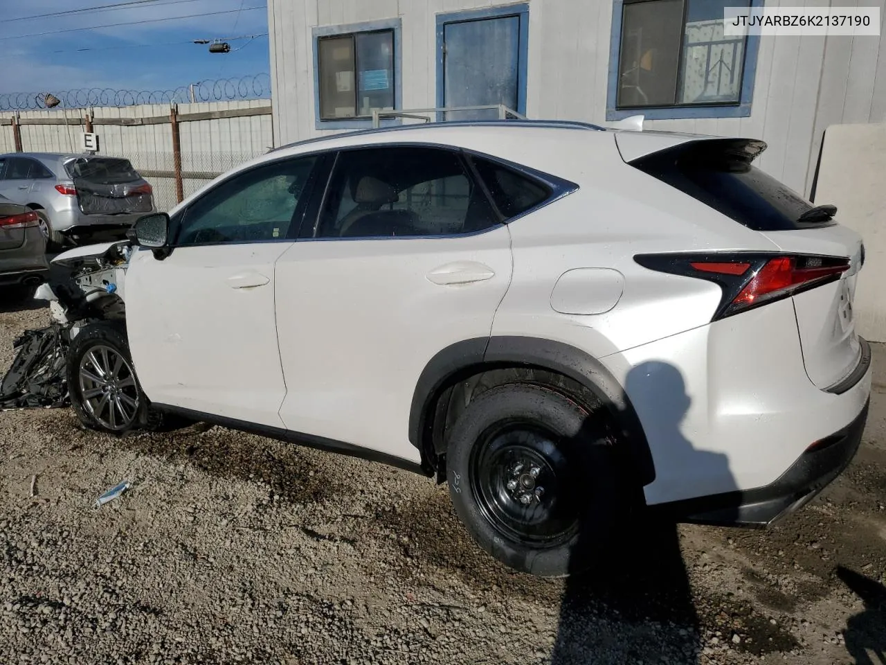 2019 Lexus Nx 300 Base VIN: JTJYARBZ6K2137190 Lot: 75821124