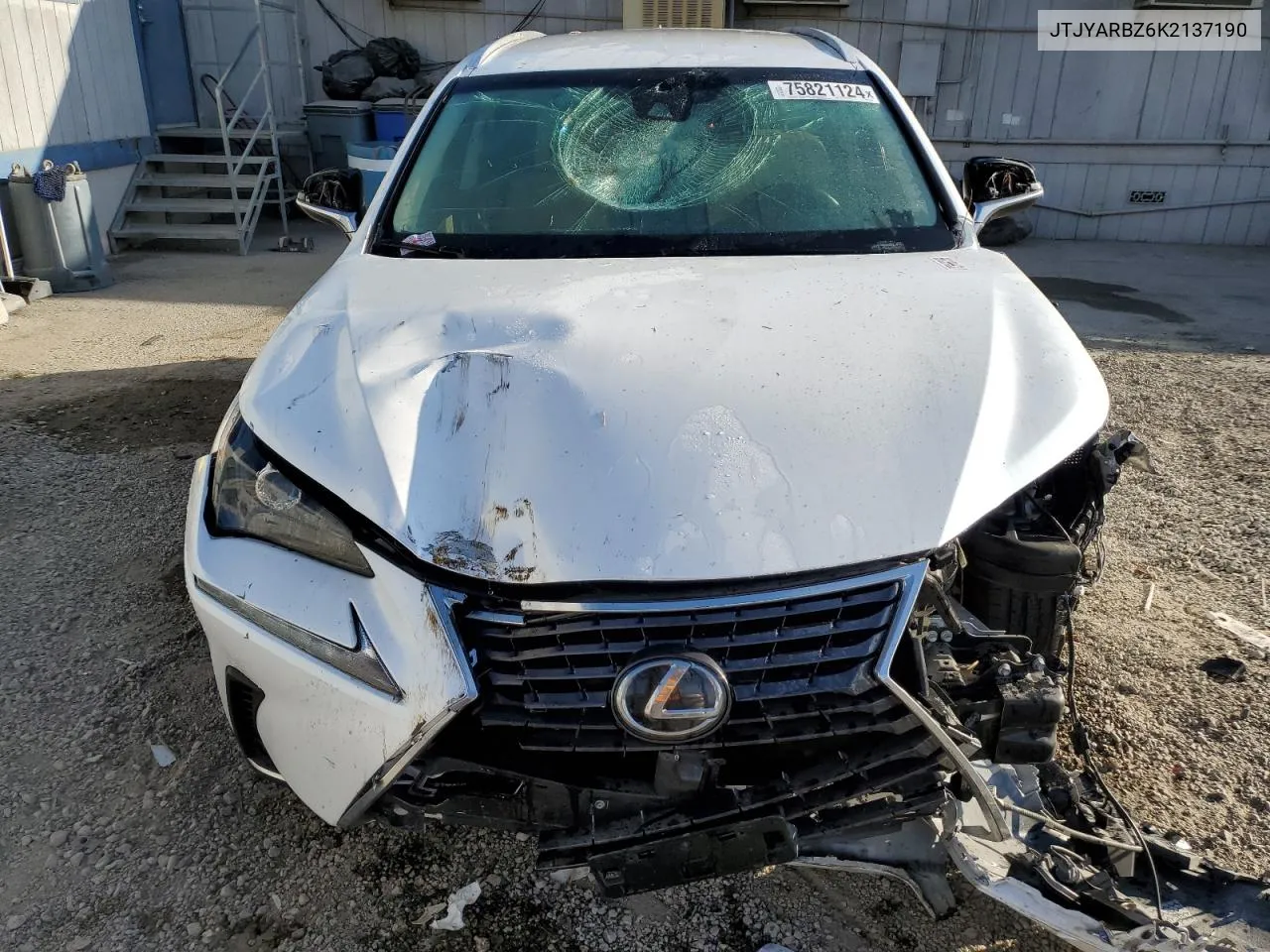 2019 Lexus Nx 300 Base VIN: JTJYARBZ6K2137190 Lot: 75821124