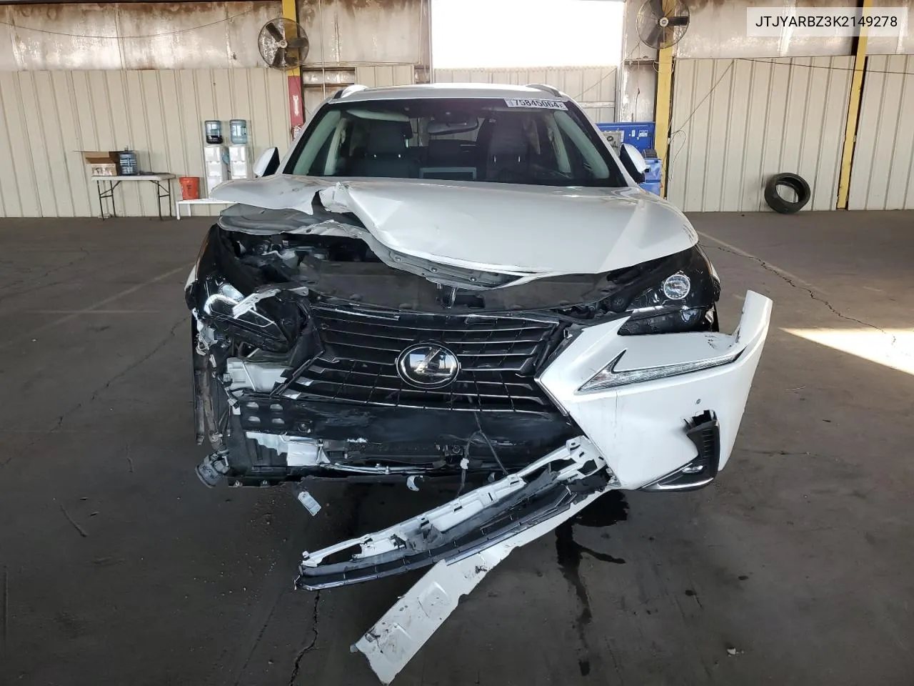 2019 Lexus Nx 300 Base VIN: JTJYARBZ3K2149278 Lot: 75845064