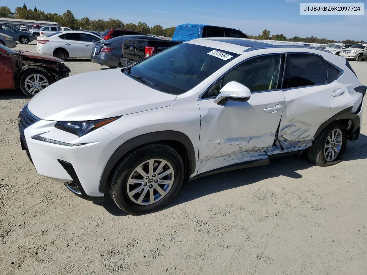 2019 Lexus Nx 300H VIN: JTJBJRBZ5K2097724 Lot: 75979864