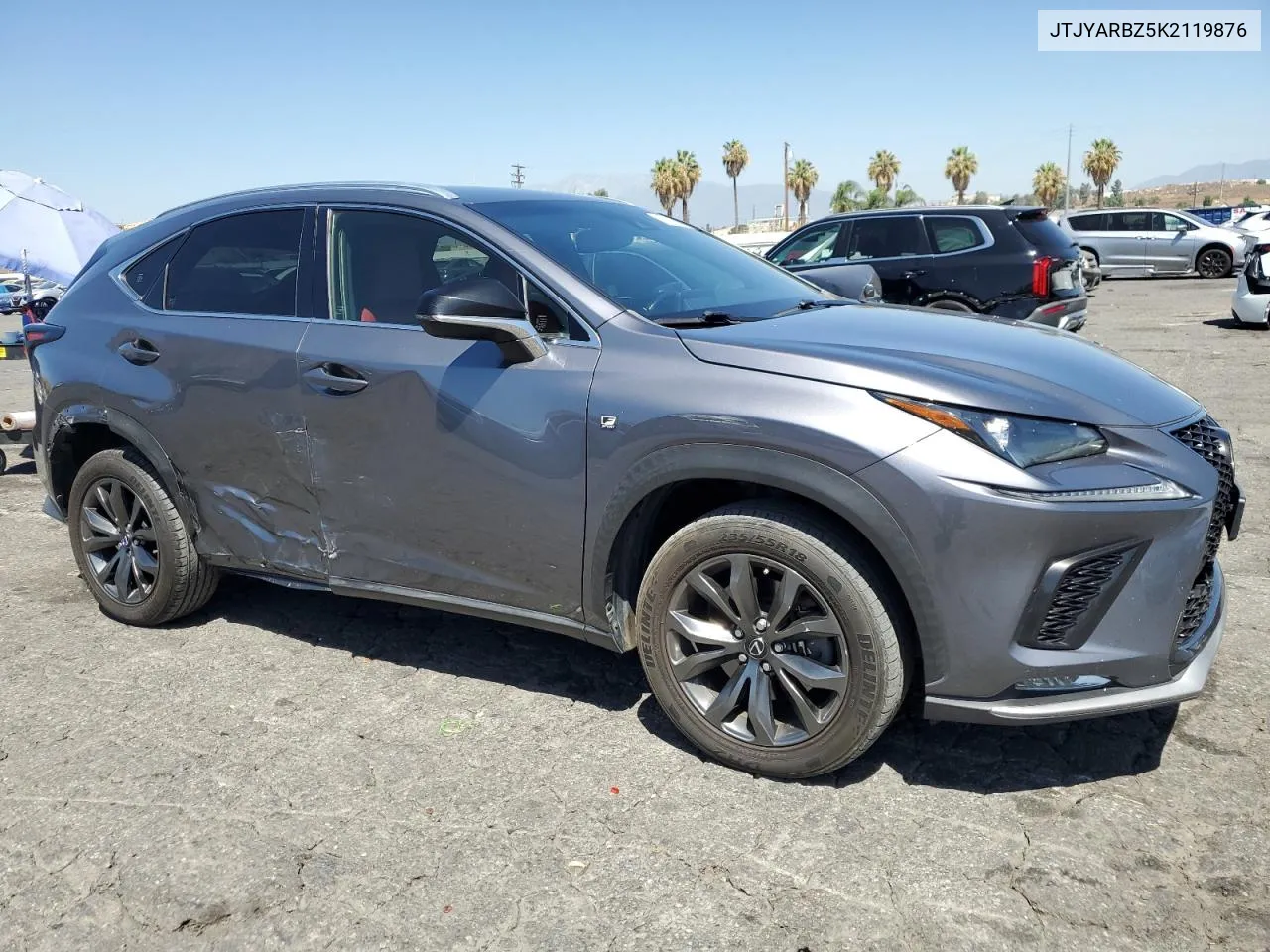 2019 Lexus Nx 300 Base VIN: JTJYARBZ5K2119876 Lot: 76493064