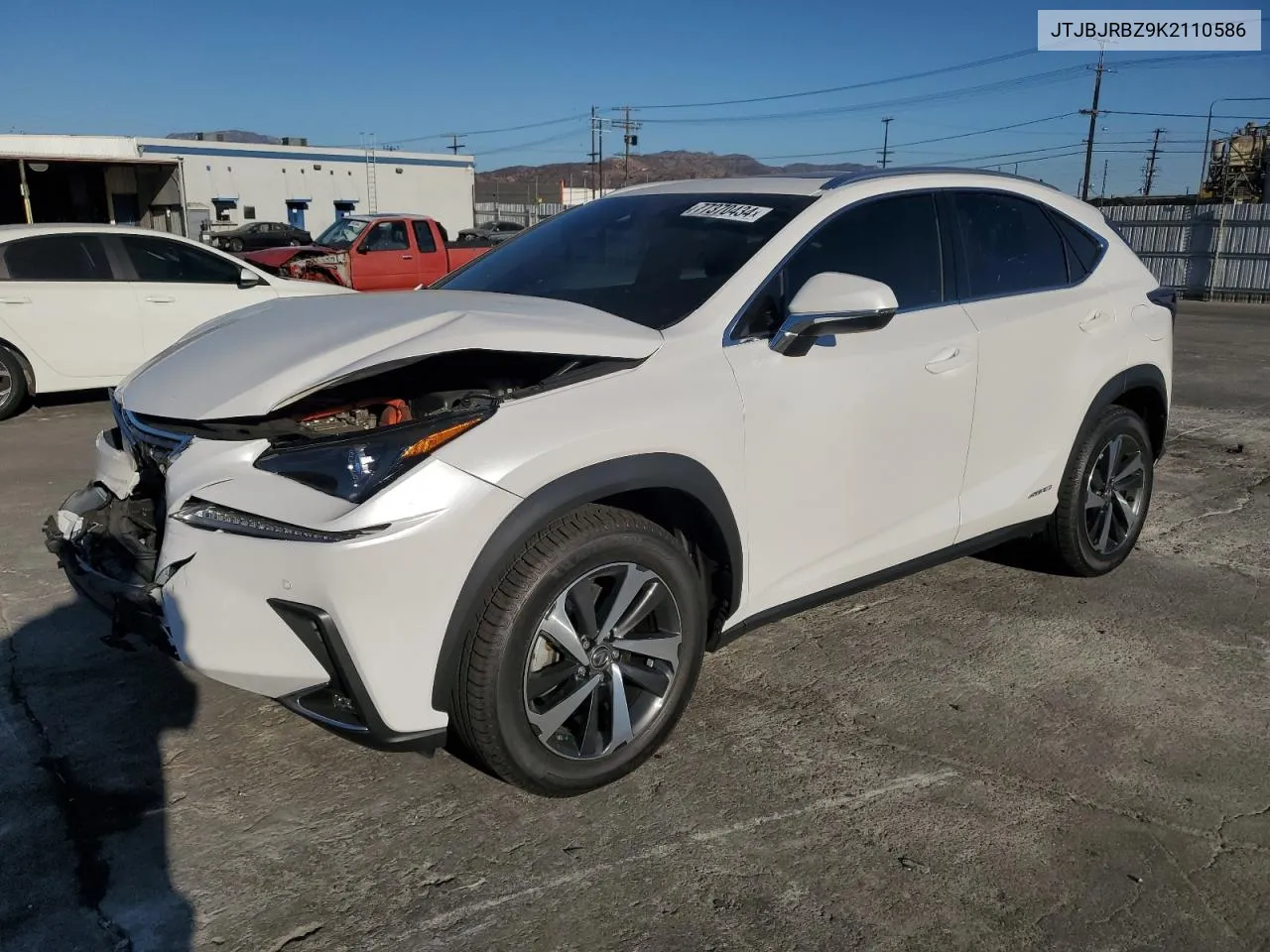 2019 Lexus Nx 300H VIN: JTJBJRBZ9K2110586 Lot: 77370434