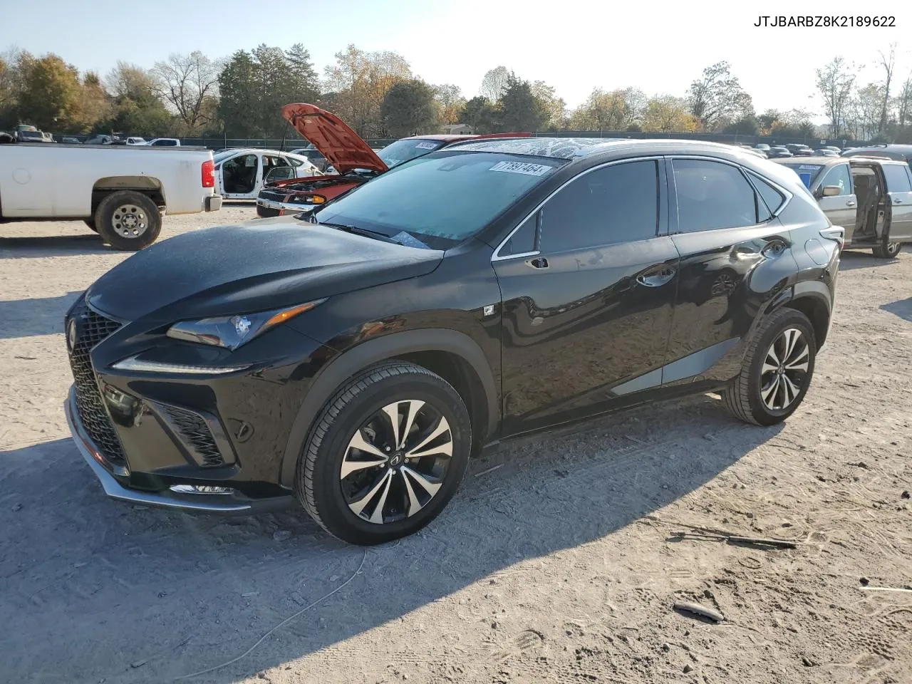 2019 Lexus Nx 300 Base VIN: JTJBARBZ8K2189622 Lot: 77897464