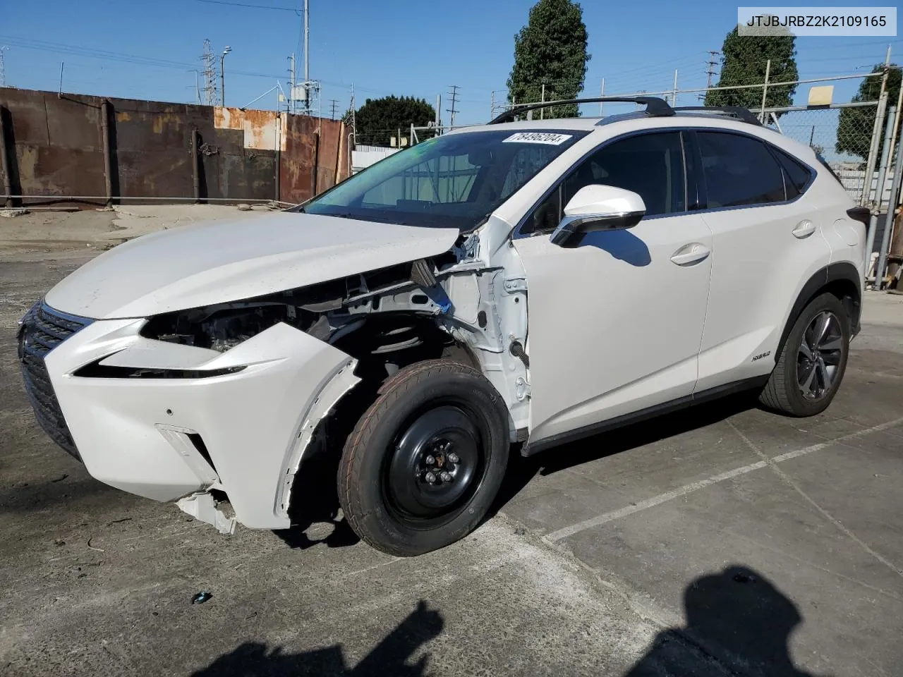 JTJBJRBZ2K2109165 2019 Lexus Nx 300H