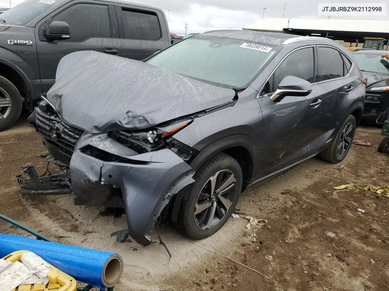 2019 Lexus Nx 300H VIN: JTJBJRBZ9K2112998 Lot: 78639014