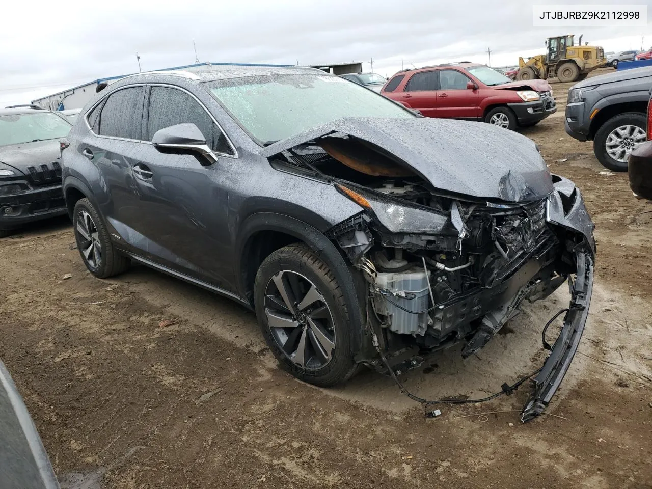 2019 Lexus Nx 300H VIN: JTJBJRBZ9K2112998 Lot: 78639014