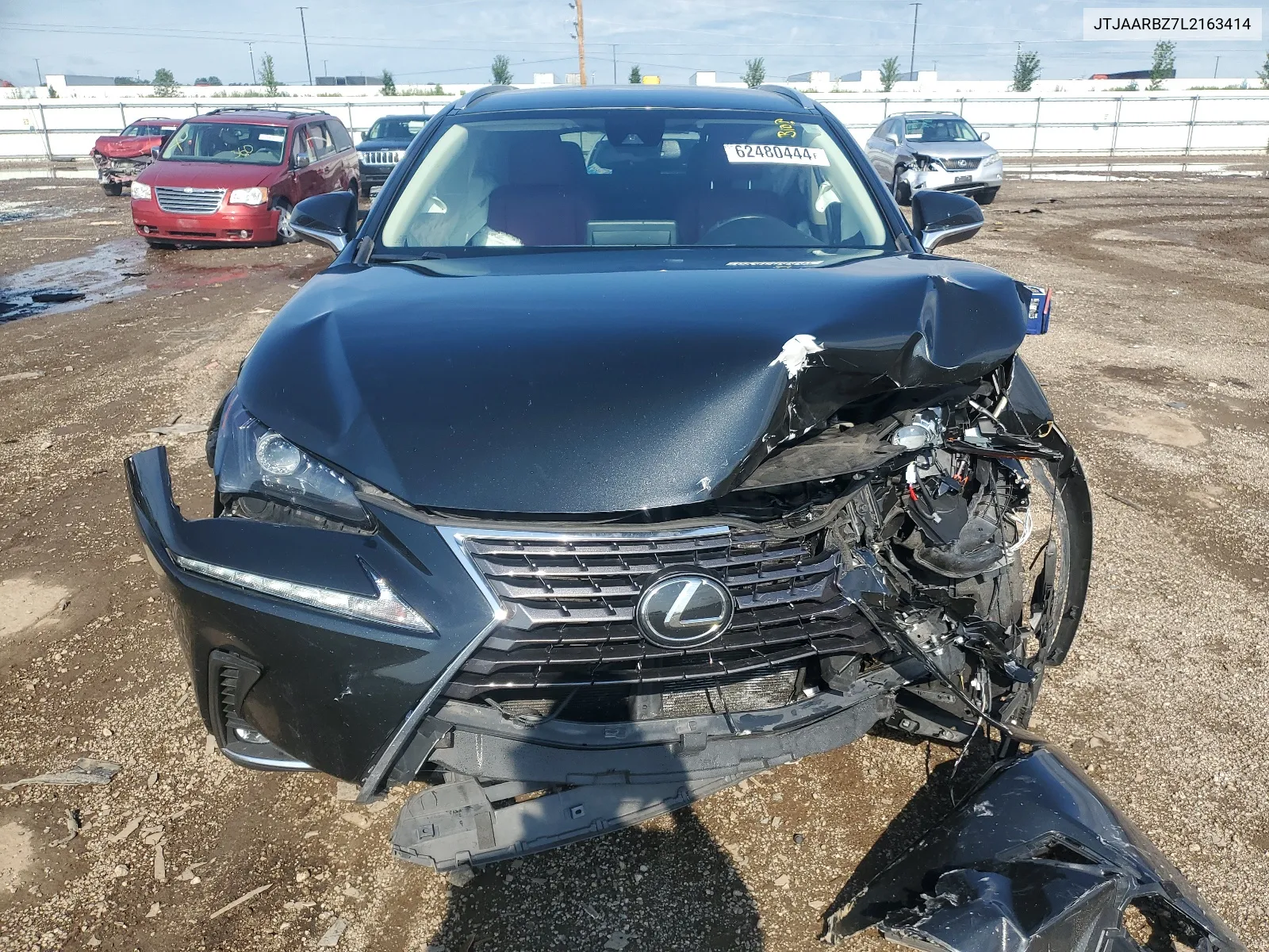 2020 Lexus Nx 300 Base VIN: JTJAARBZ7L2163414 Lot: 62480444