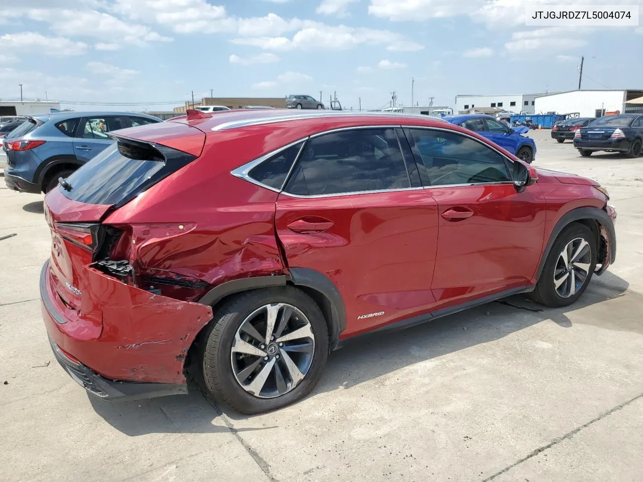 2020 Lexus Nx 300H VIN: JTJGJRDZ7L5004074 Lot: 68453594