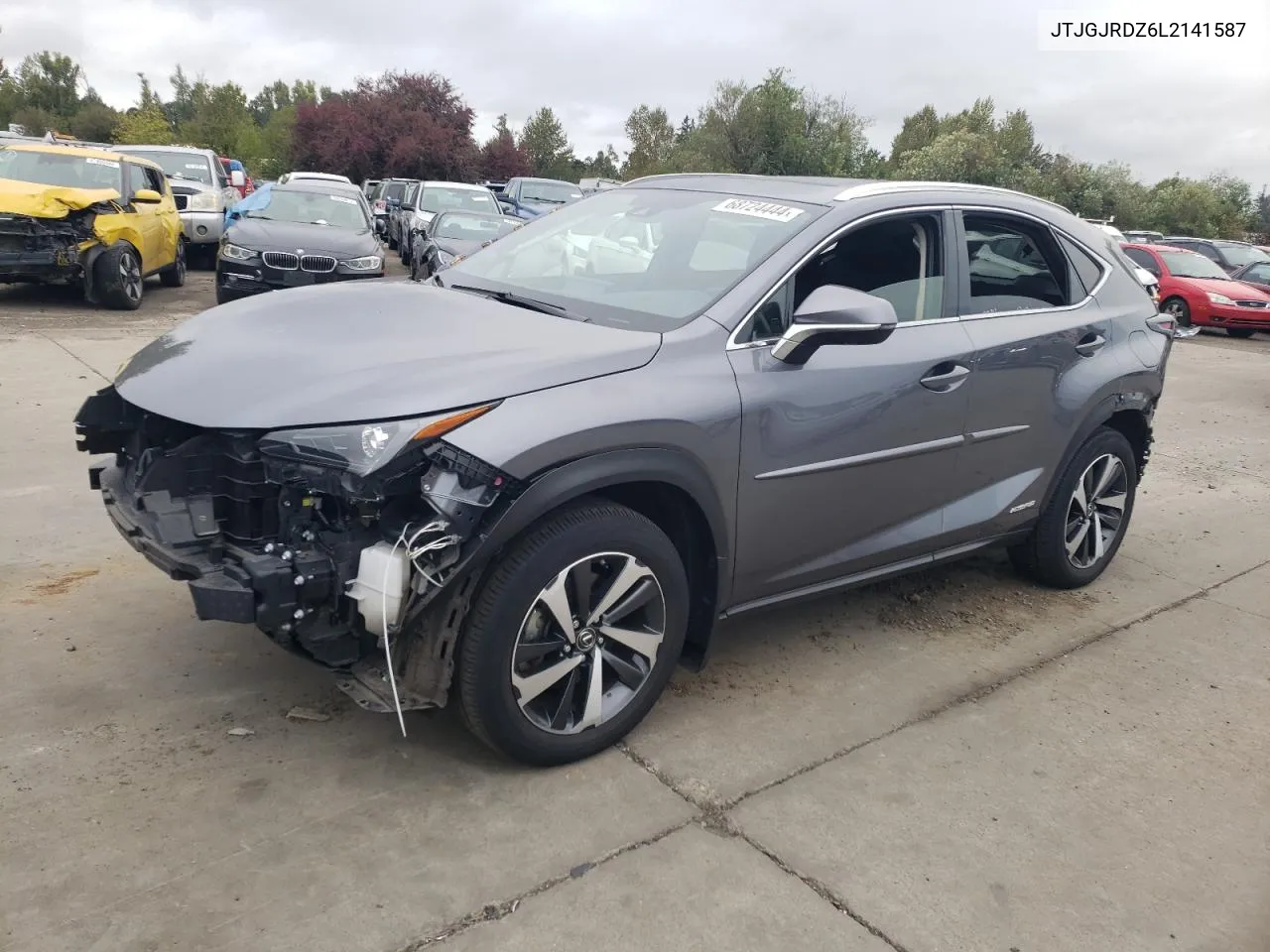 2020 Lexus Nx 300H VIN: JTJGJRDZ6L2141587 Lot: 68724444