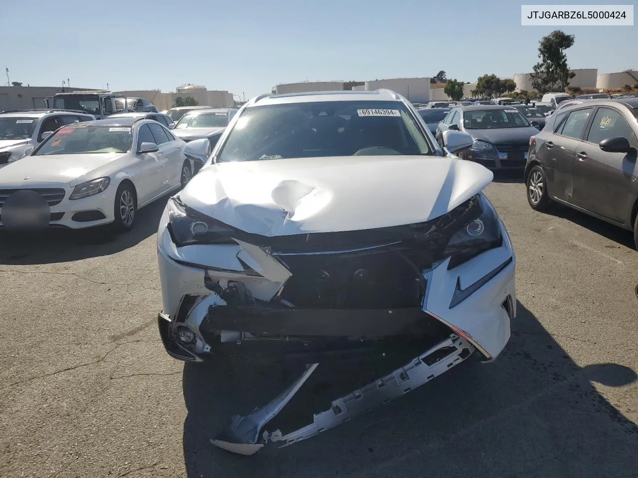 2020 Lexus Nx 300 VIN: JTJGARBZ6L5000424 Lot: 69146394