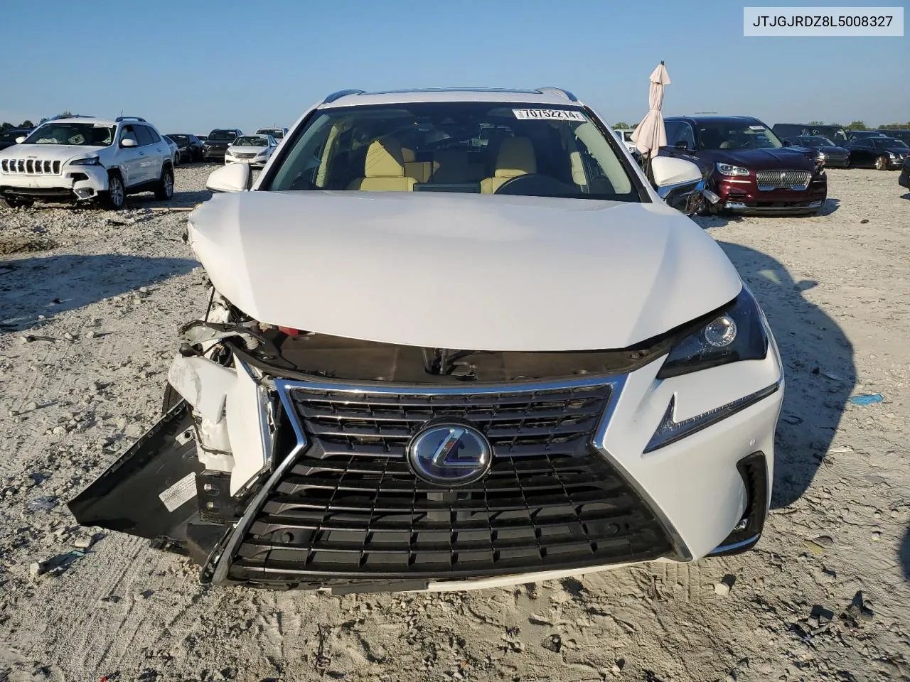 2020 Lexus Nx 300H VIN: JTJGJRDZ8L5008327 Lot: 70752214