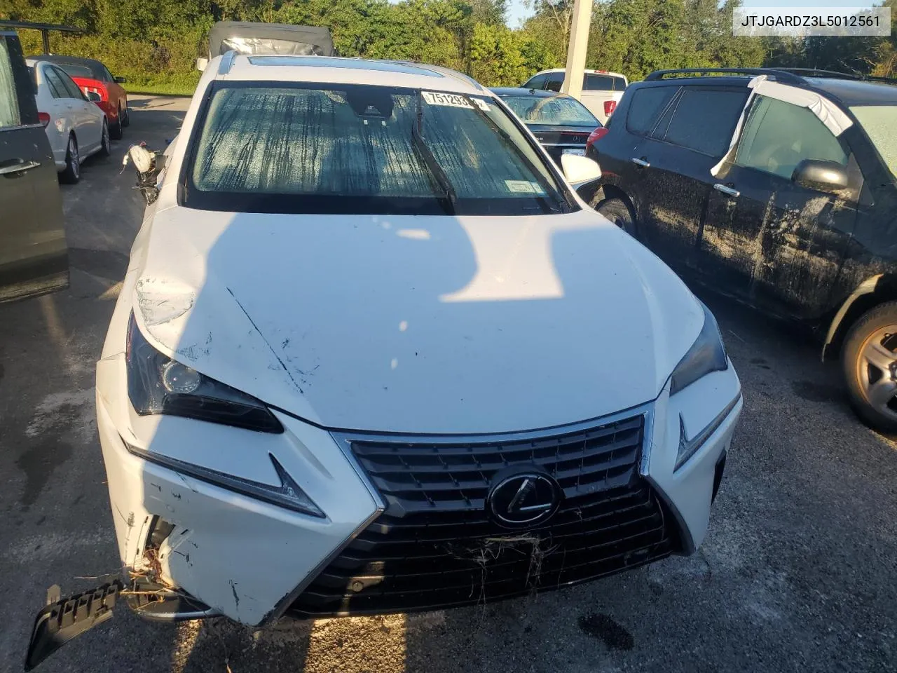 2020 Lexus Nx 300 VIN: JTJGARDZ3L5012561 Lot: 75129334