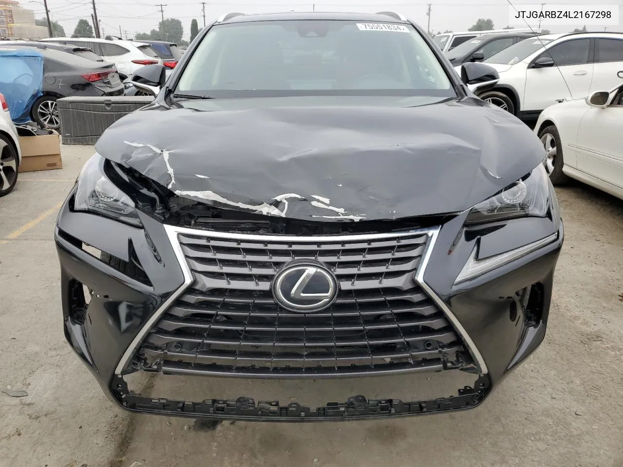 2020 Lexus Nx 300 VIN: JTJGARBZ4L2167298 Lot: 75551834