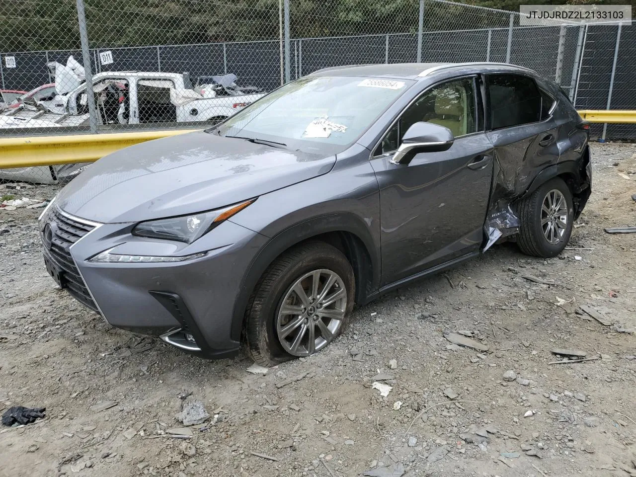 2020 Lexus Nx 300H VIN: JTJDJRDZ2L2133103 Lot: 75586054