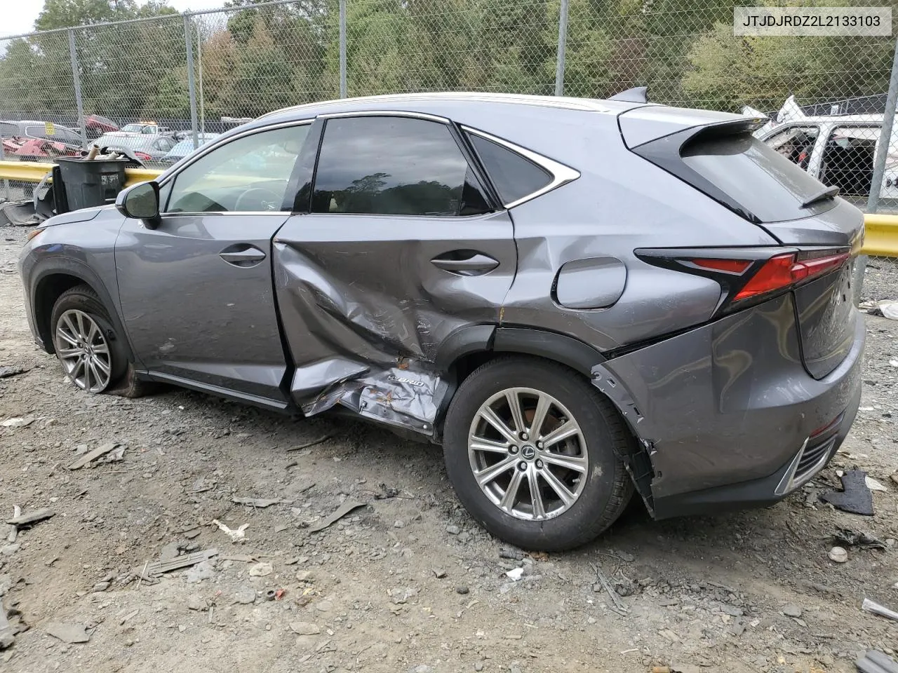 2020 Lexus Nx 300H VIN: JTJDJRDZ2L2133103 Lot: 75586054