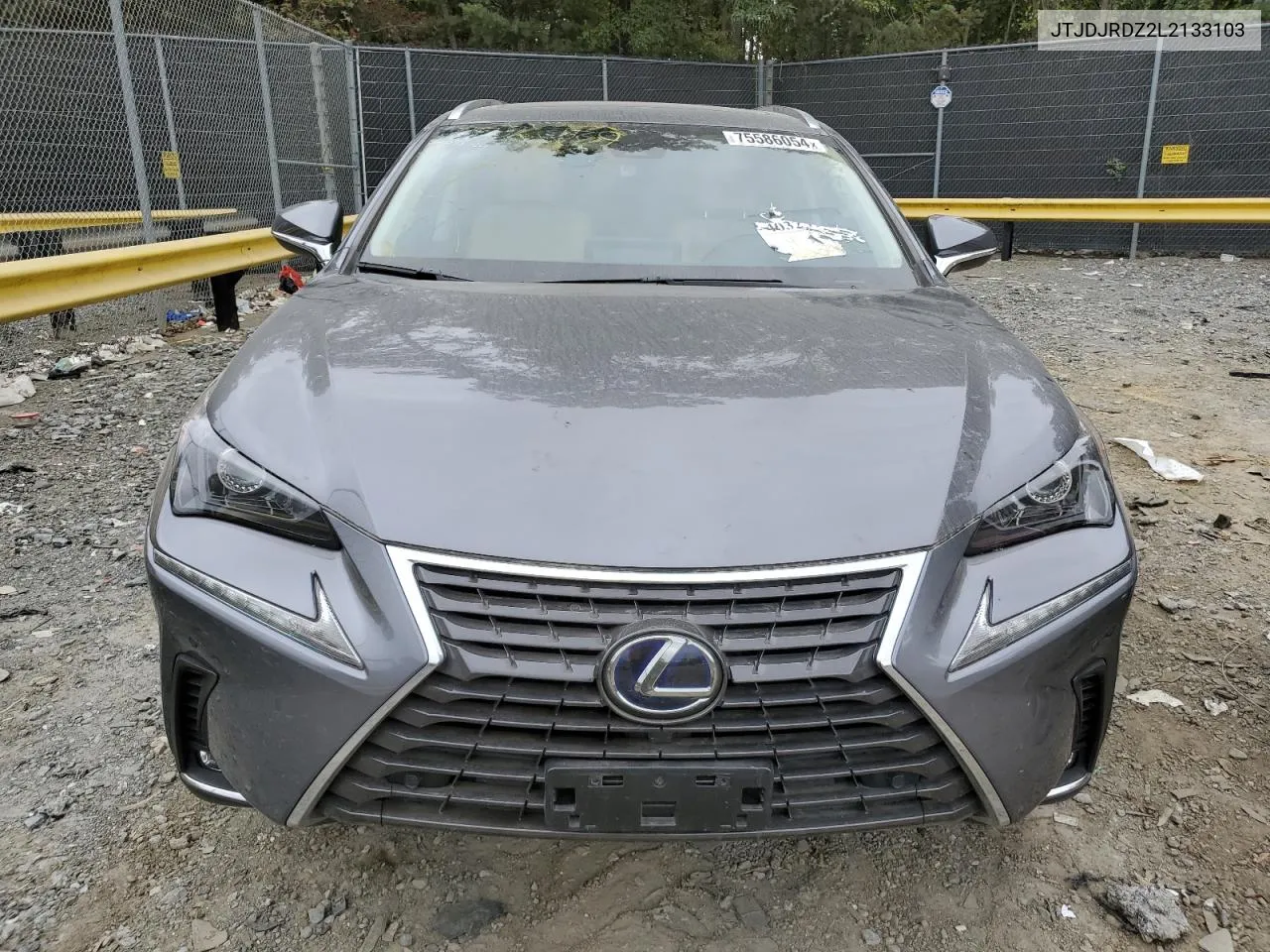 2020 Lexus Nx 300H VIN: JTJDJRDZ2L2133103 Lot: 75586054