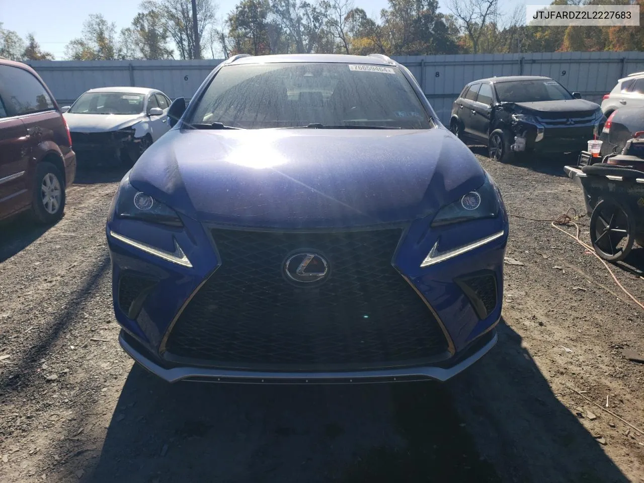 2020 Lexus Nx VIN: JTJFARDZ2L2227683 Lot: 76659464