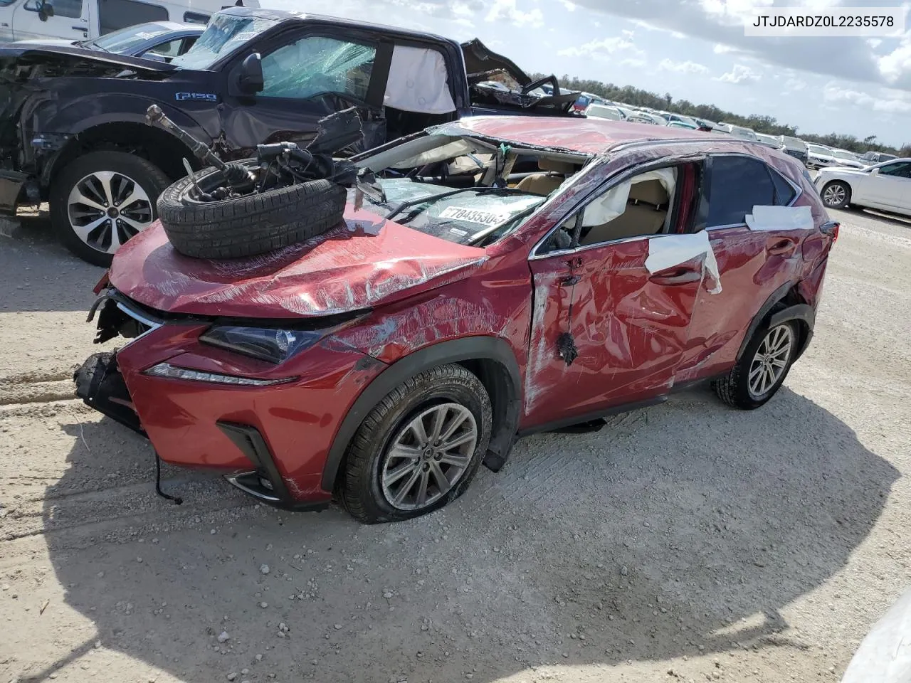 2020 Lexus Nx 300 VIN: JTJDARDZ0L2235578 Lot: 78435304