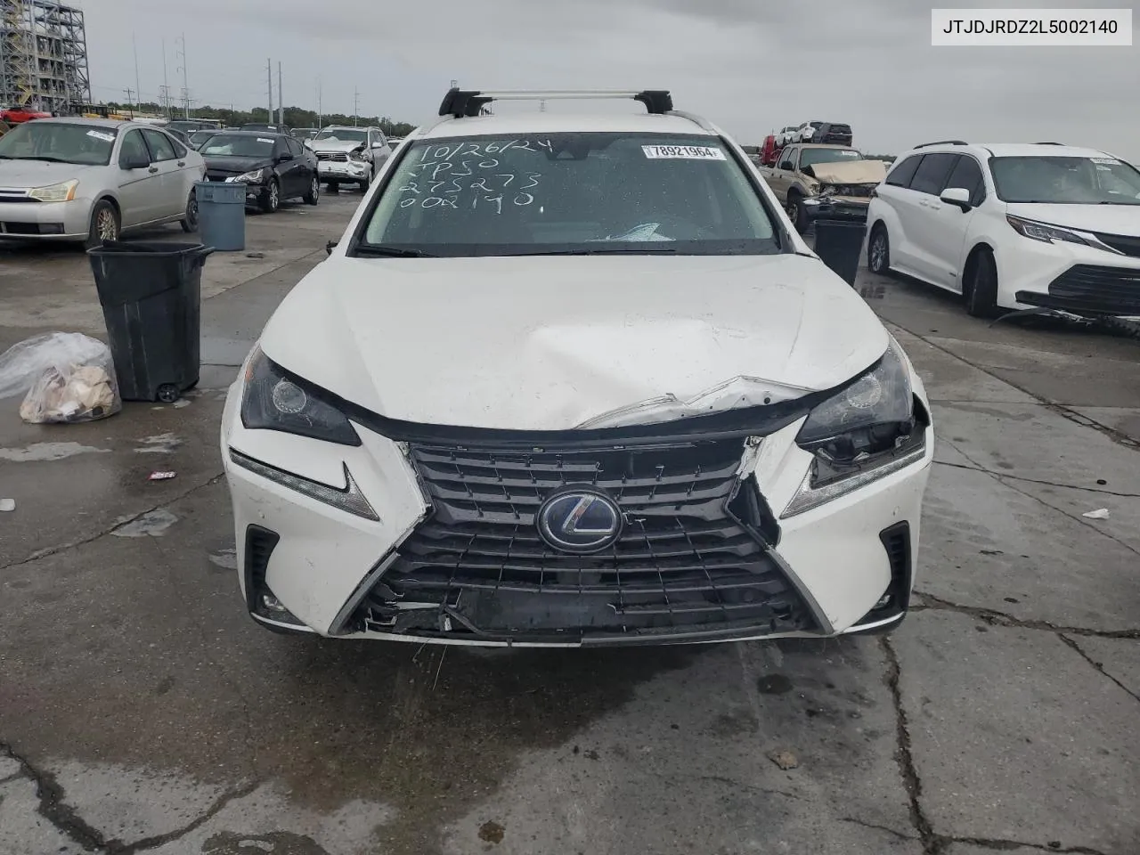 2020 Lexus Nx 300H VIN: JTJDJRDZ2L5002140 Lot: 78921964