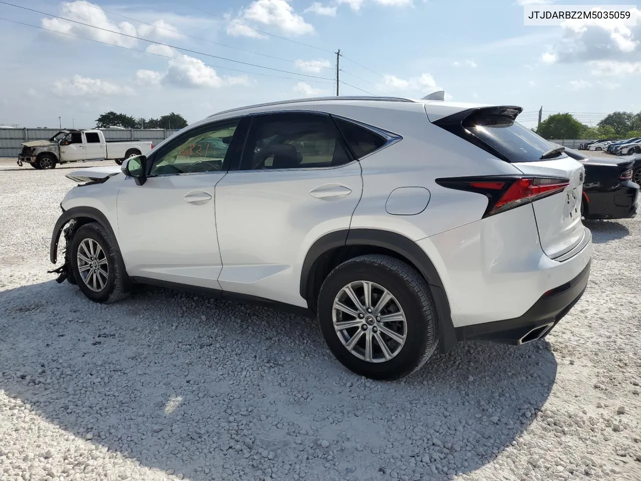 2021 Lexus Nx 300 Base VIN: JTJDARBZ2M5035059 Lot: 49625054