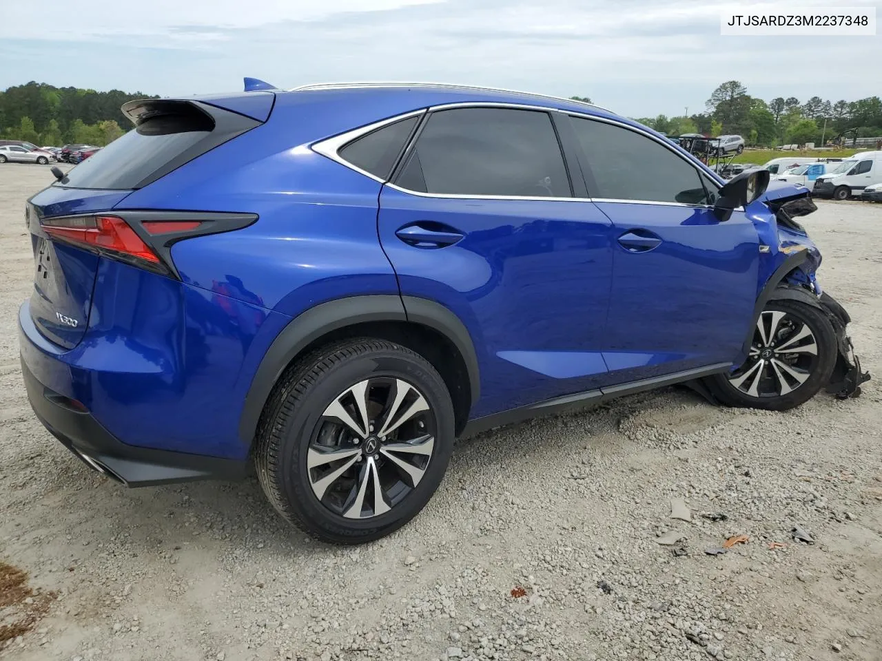 2021 Lexus Nx 300 Base VIN: JTJSARDZ3M2237348 Lot: 51226234