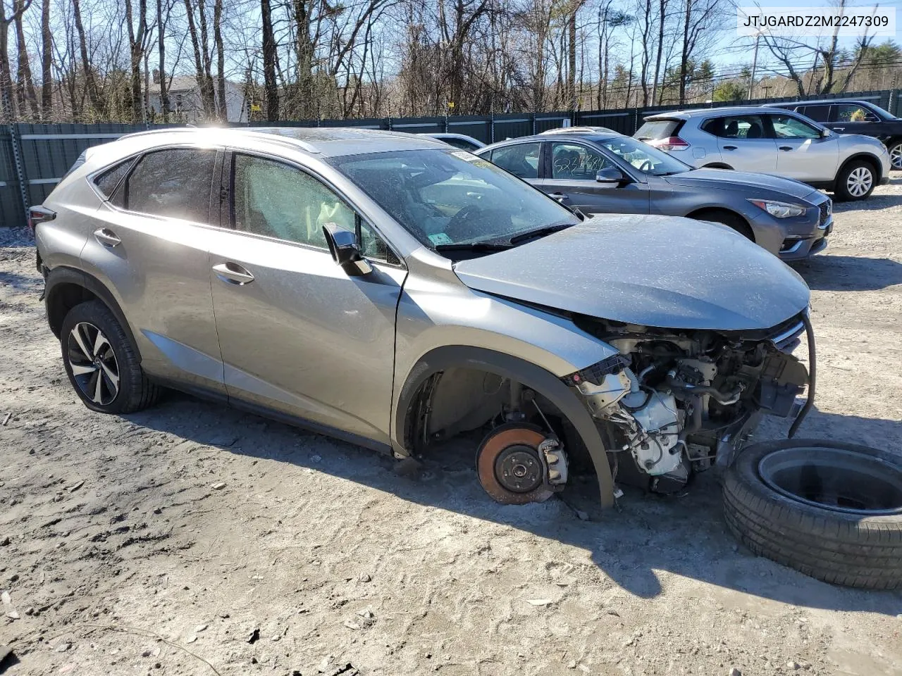 2021 Lexus Nx 300 Base VIN: JTJGARDZ2M2247309 Lot: 52209444