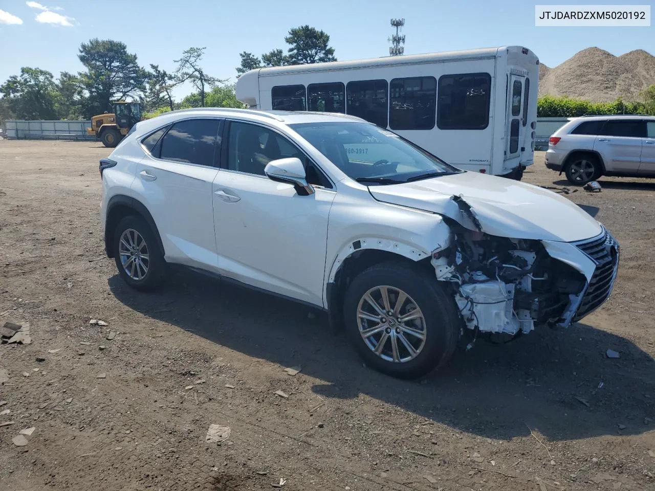 JTJDARDZXM5020192 2021 Lexus Nx 300 Base