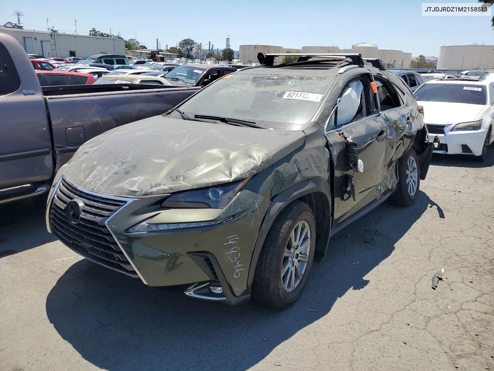 2021 Lexus Nx 300H Base VIN: JTJDJRDZ1M2158513 Lot: 62141224