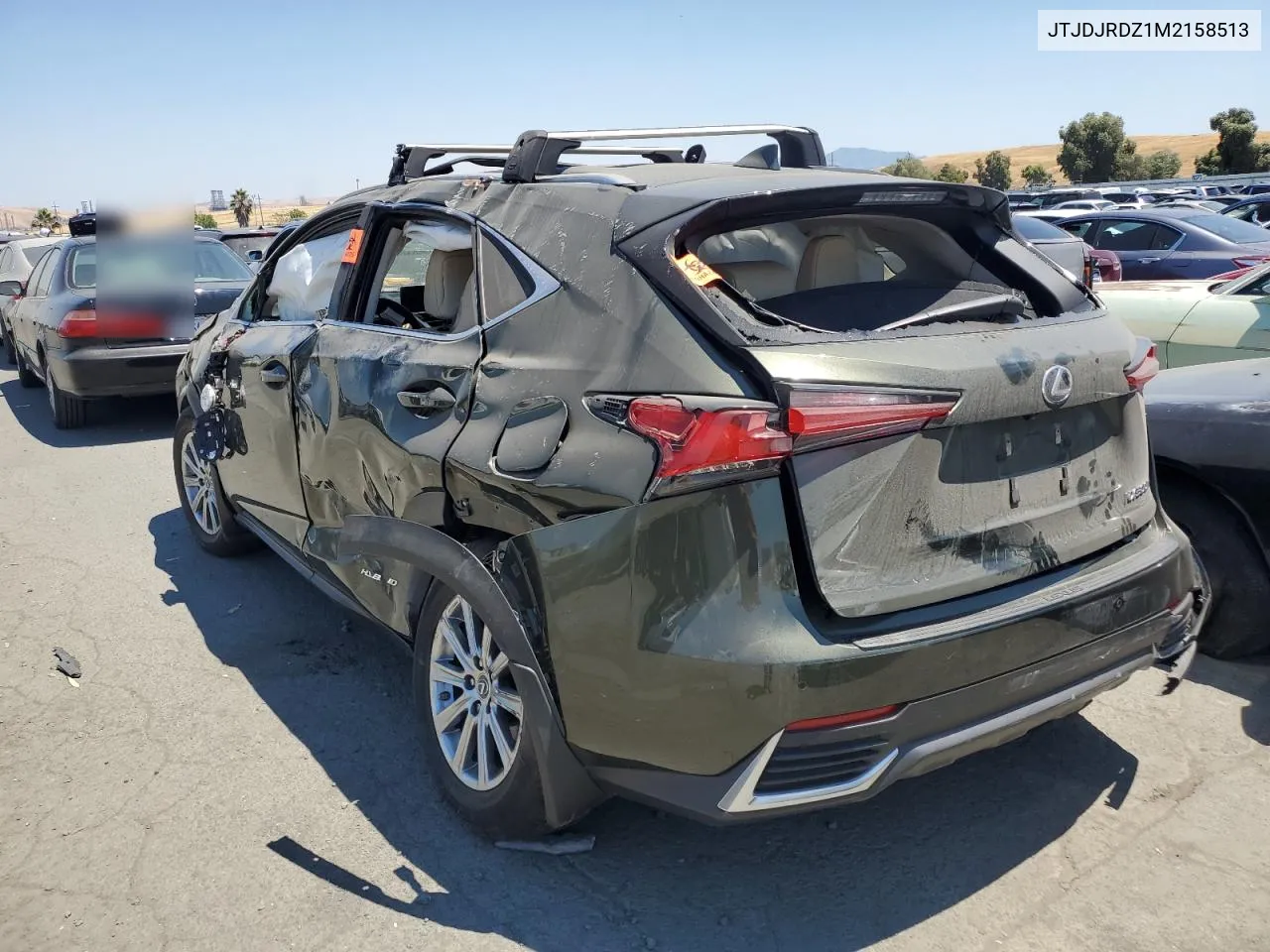 2021 Lexus Nx 300H Base VIN: JTJDJRDZ1M2158513 Lot: 62141224