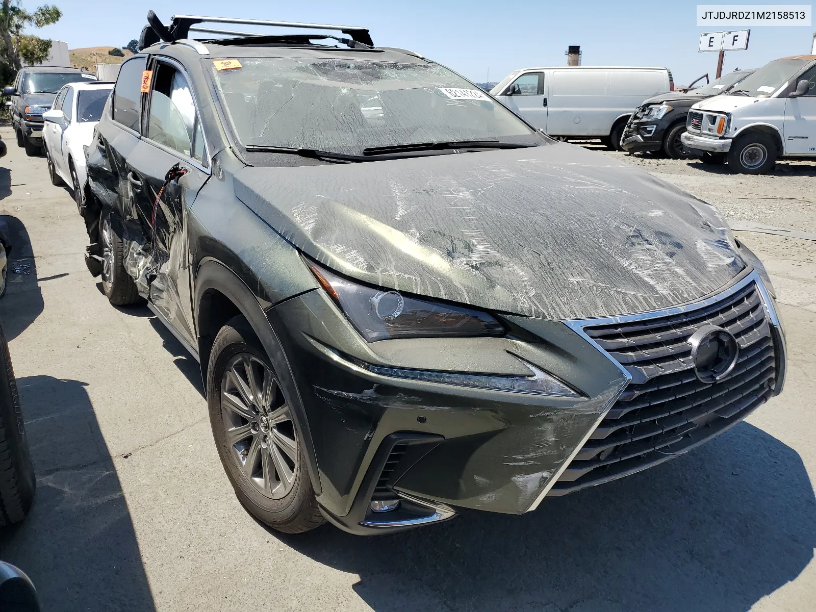 2021 Lexus Nx 300H Base VIN: JTJDJRDZ1M2158513 Lot: 62141224