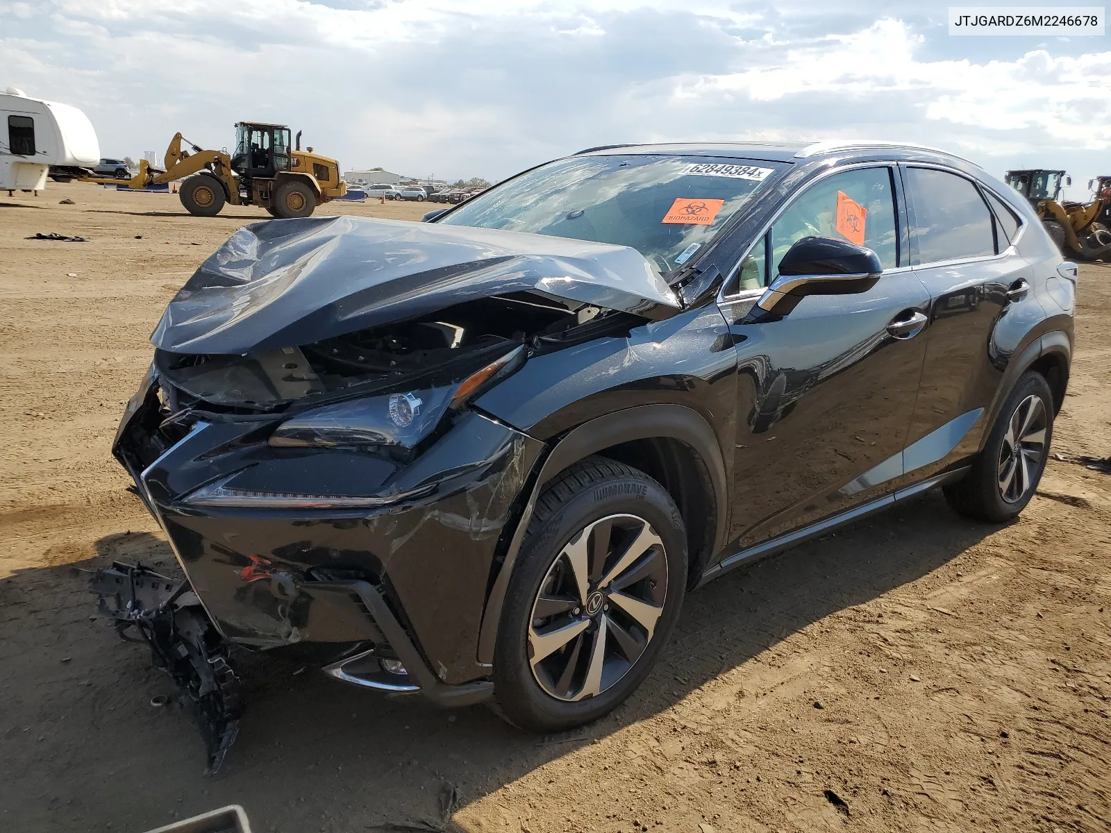 2021 Lexus Nx 300 Base VIN: JTJGARDZ6M2246678 Lot: 62849384