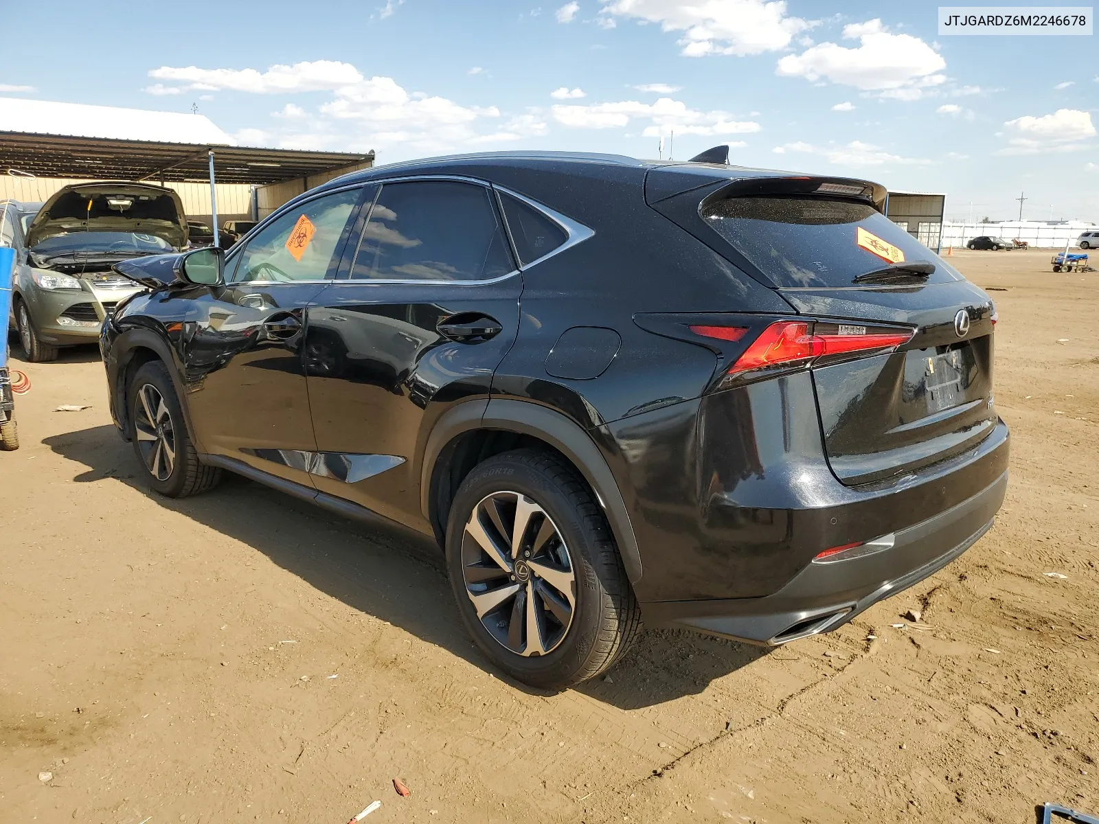 2021 Lexus Nx 300 Base VIN: JTJGARDZ6M2246678 Lot: 62849384