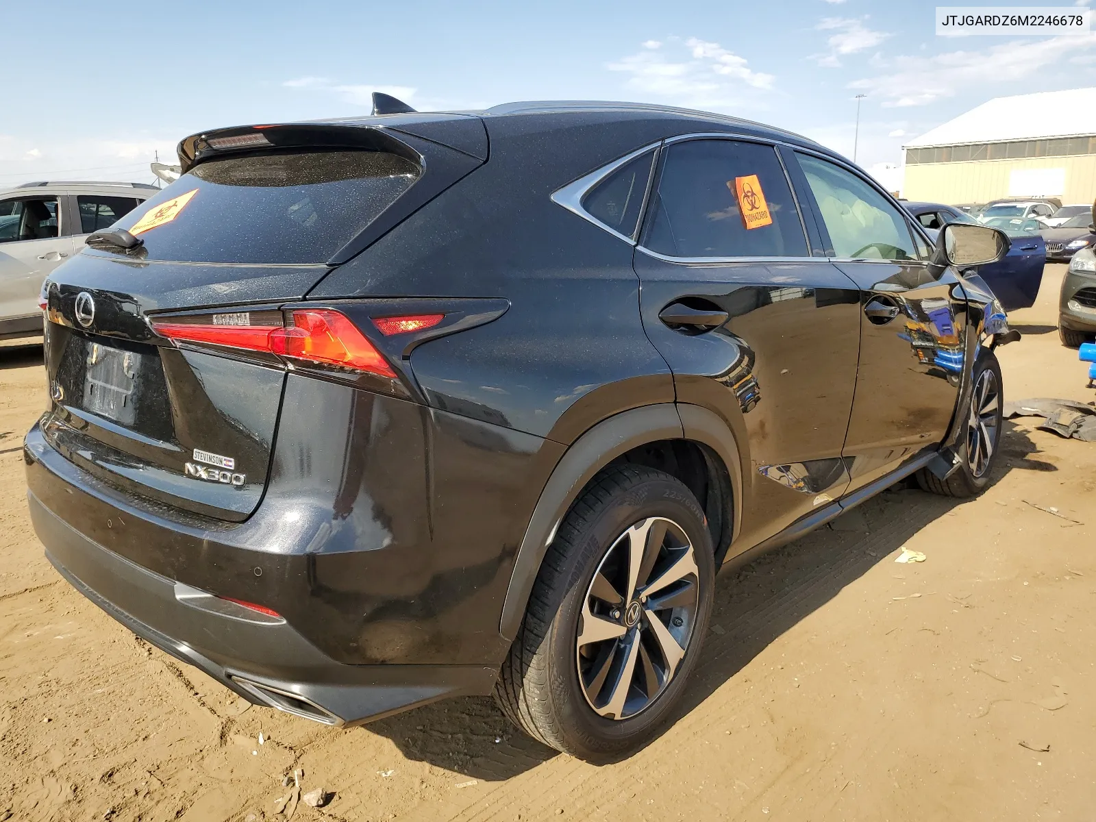 2021 Lexus Nx 300 Base VIN: JTJGARDZ6M2246678 Lot: 62849384