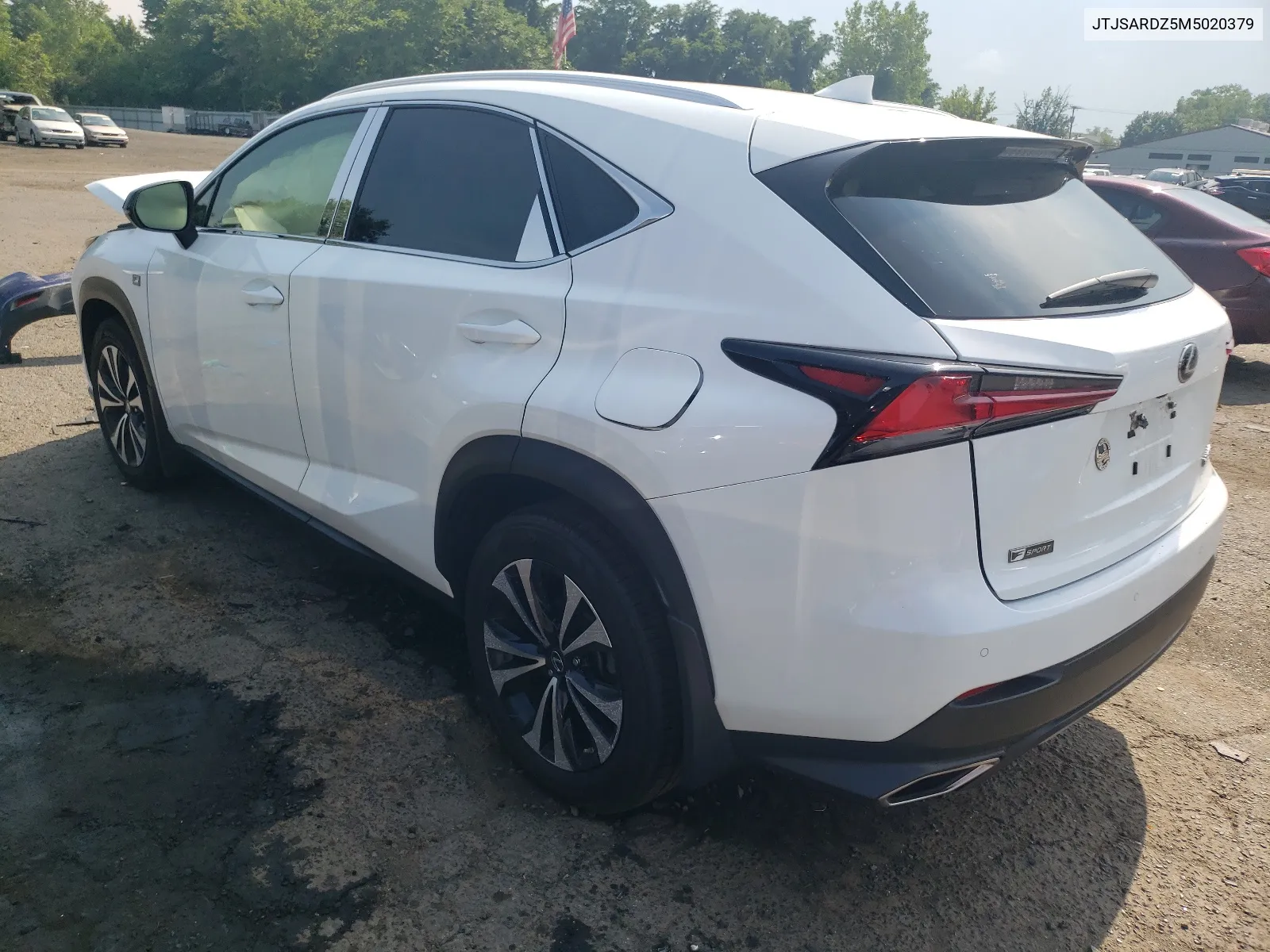 2021 Lexus Nx 300 Base VIN: JTJSARDZ5M5020379 Lot: 63068444