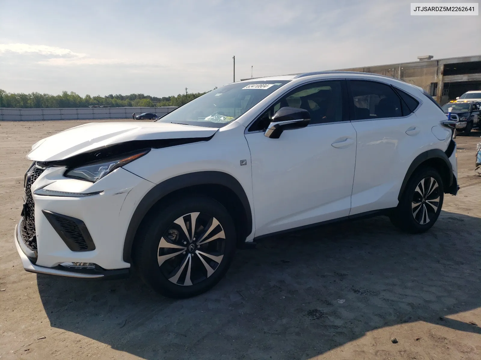 2021 Lexus Nx 300 Base VIN: JTJSARDZ5M2262641 Lot: 63410804