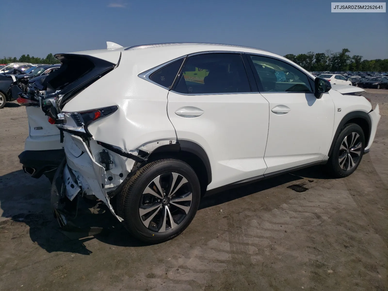 2021 Lexus Nx 300 Base VIN: JTJSARDZ5M2262641 Lot: 63410804