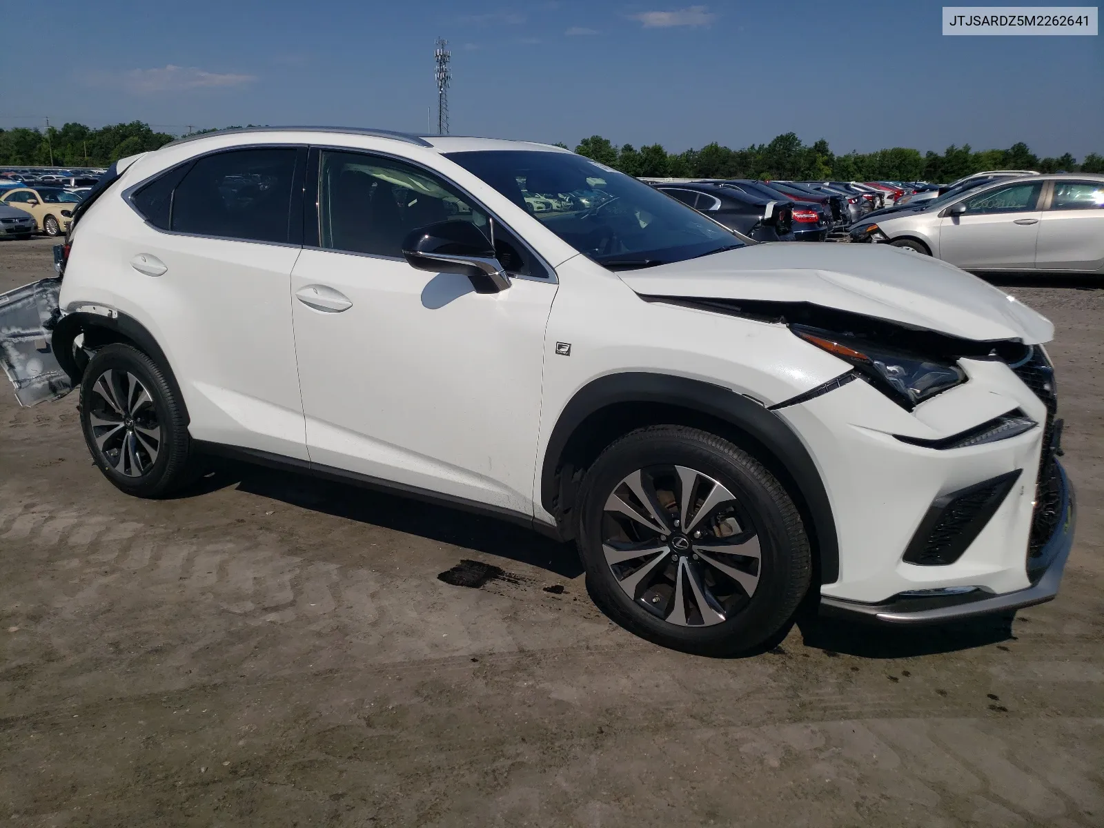 2021 Lexus Nx 300 Base VIN: JTJSARDZ5M2262641 Lot: 63410804