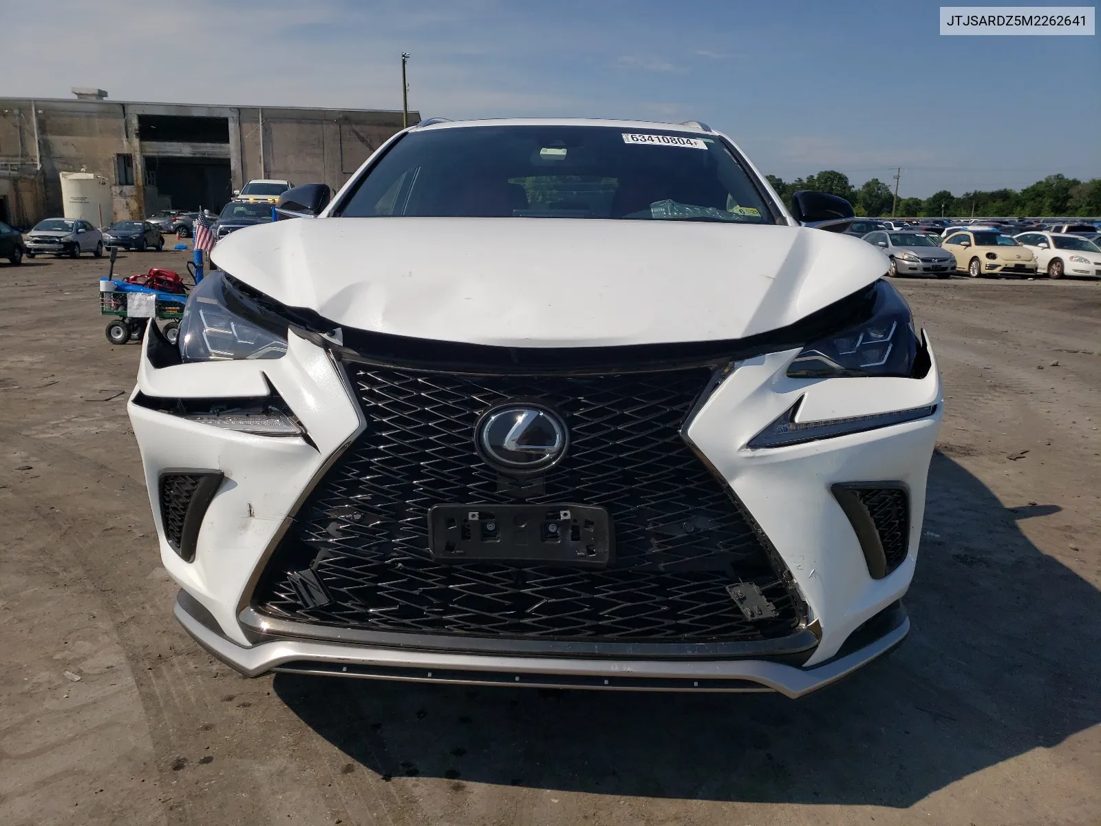 2021 Lexus Nx 300 Base VIN: JTJSARDZ5M2262641 Lot: 63410804