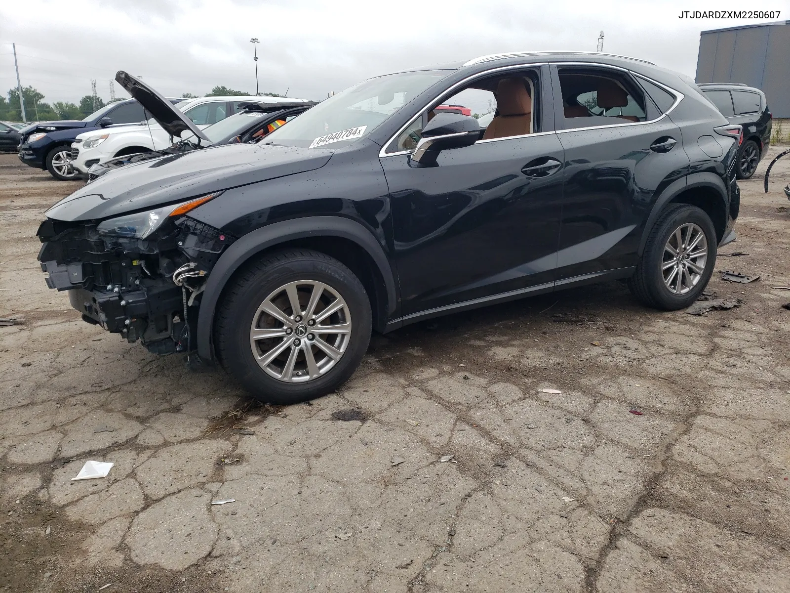 2021 Lexus Nx 300 Base VIN: JTJDARDZXM2250607 Lot: 64940784